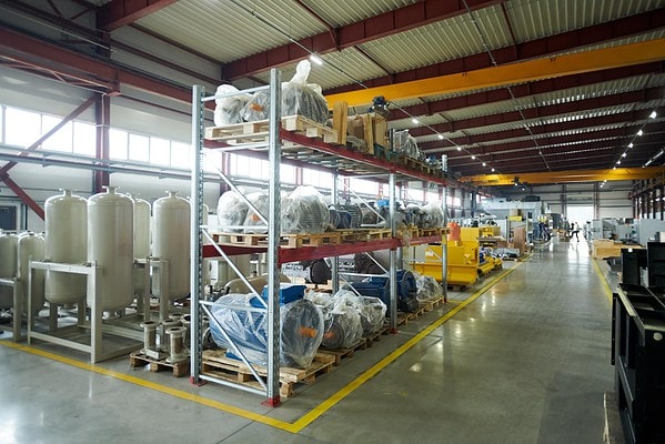 warehouse at production plant